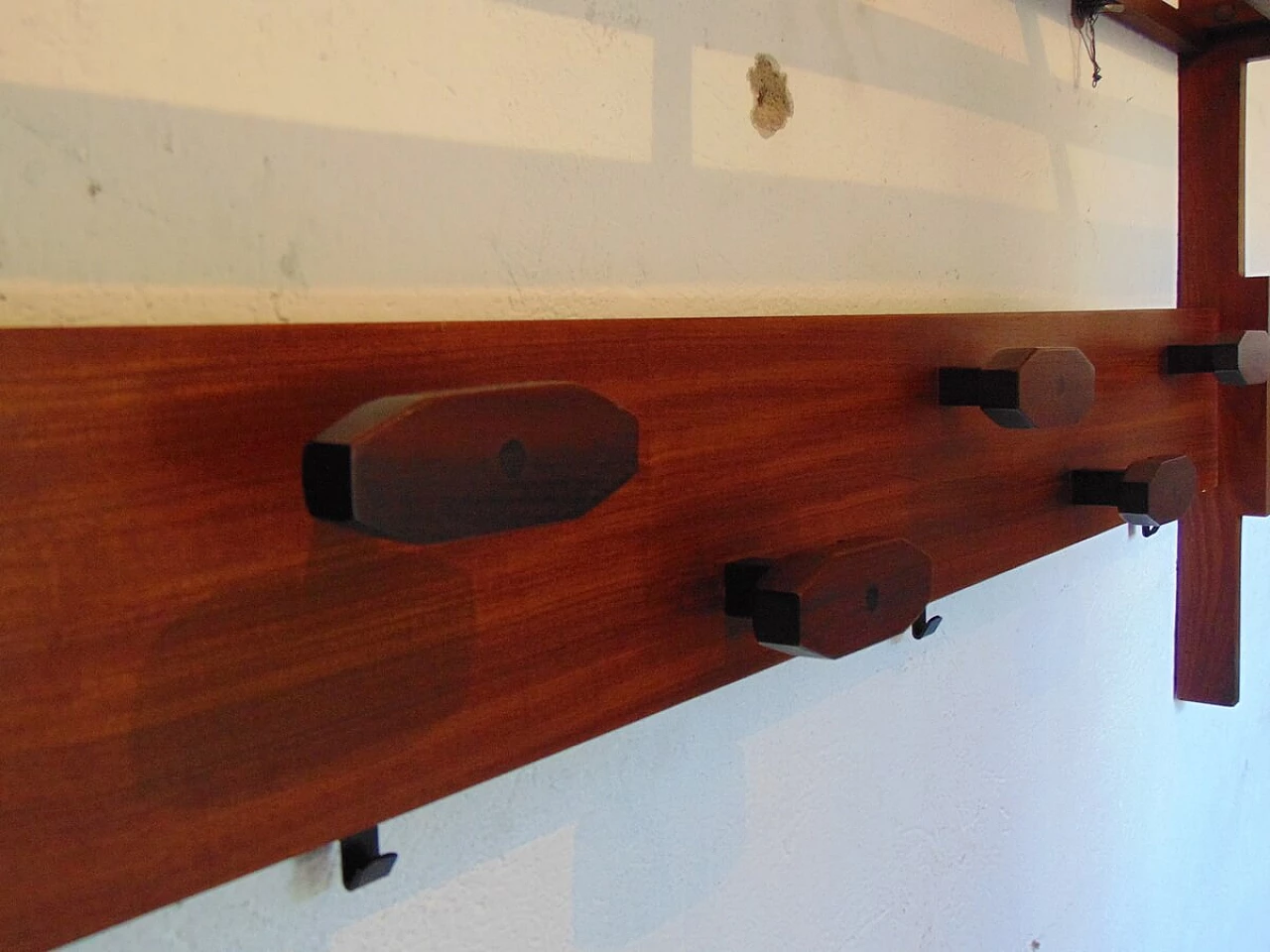 Coat rack in teak wood, 60s 1242487