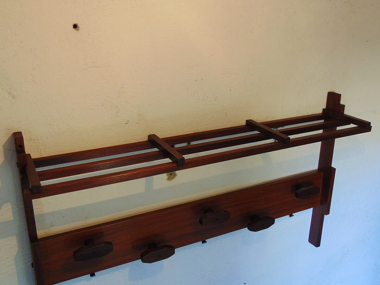Coat rack in teak wood, 60s 1242489