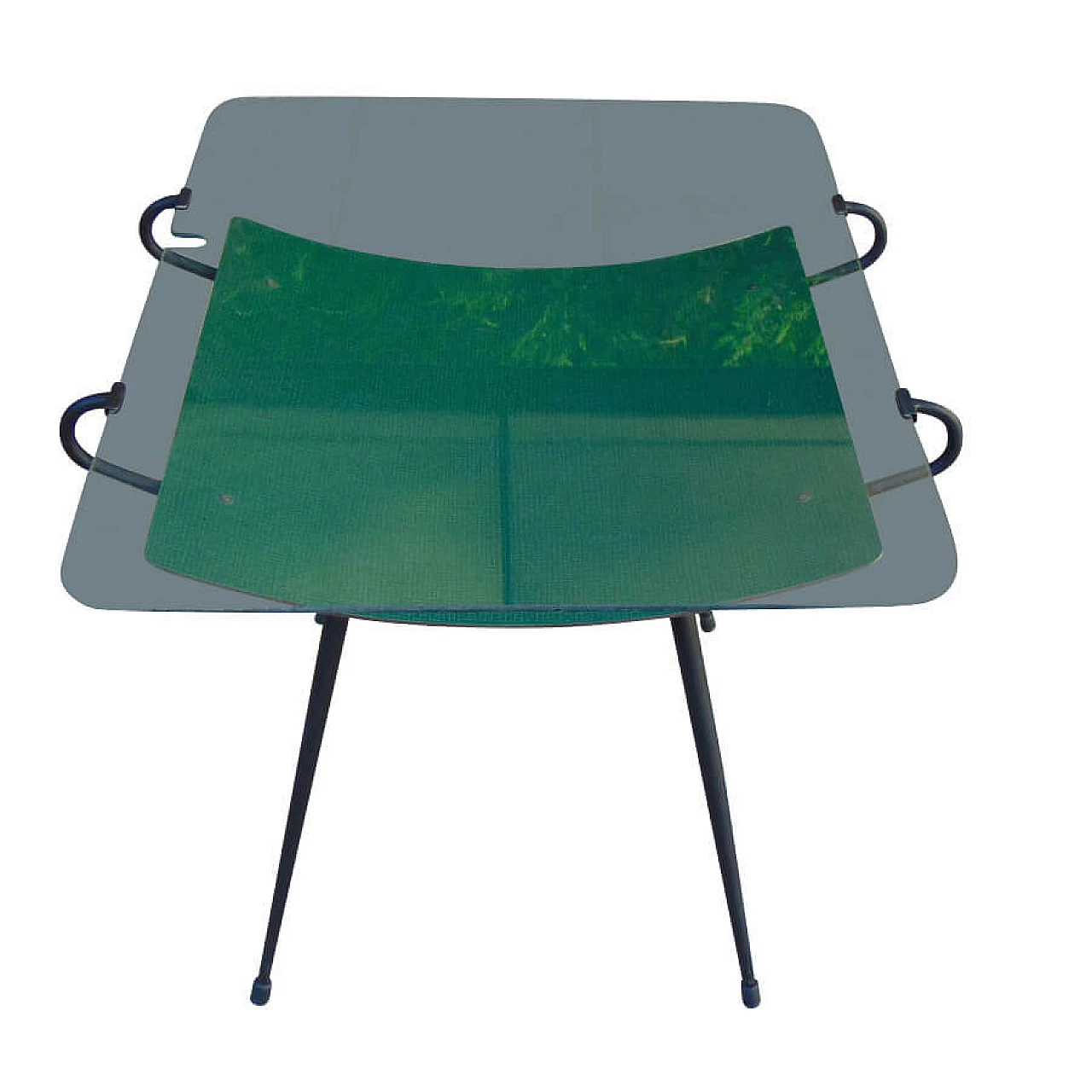 Glass and formica coffee table, 60s 1242564