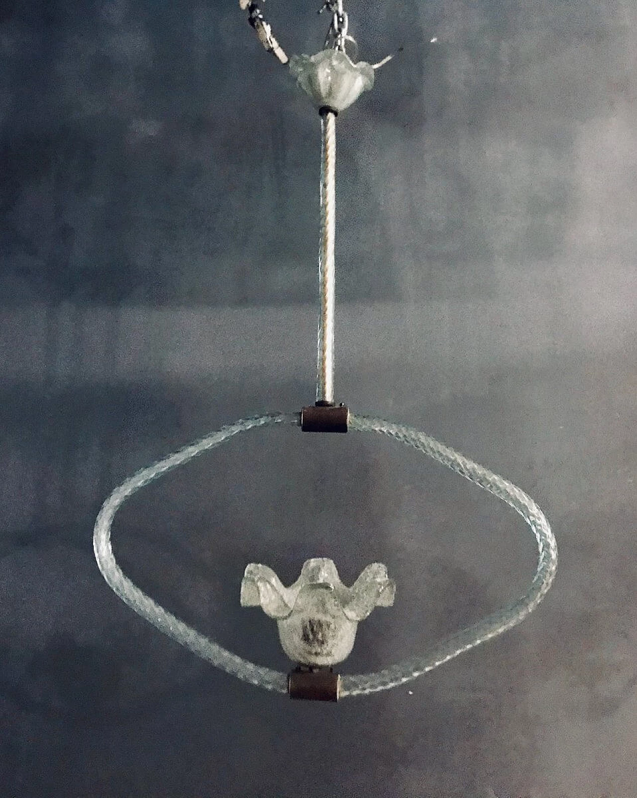 Art Deco Murano glass chandelier by Ercole Barovier, 1940s 1242580