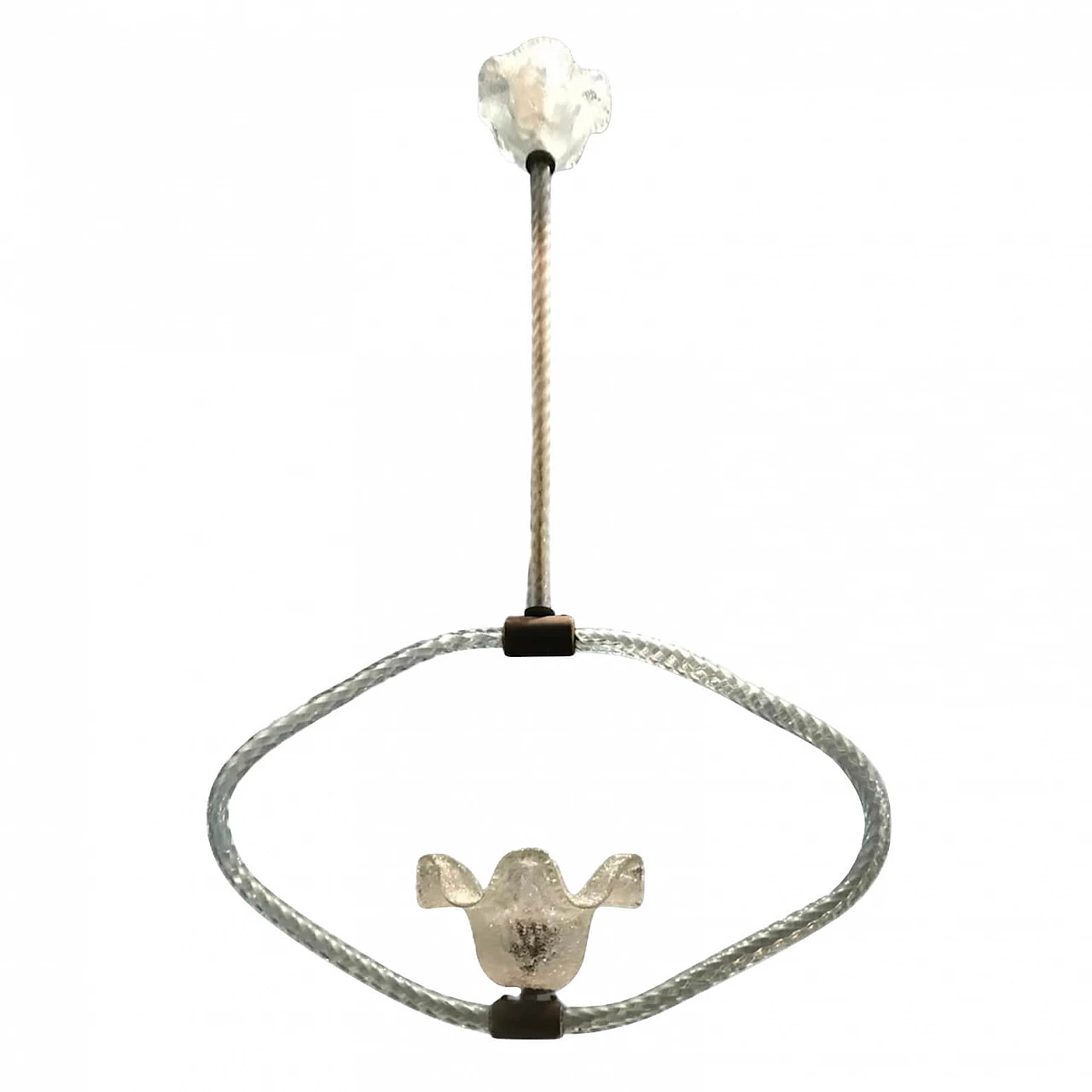 Art Deco Murano glass chandelier by Ercole Barovier, 1940s 1242630
