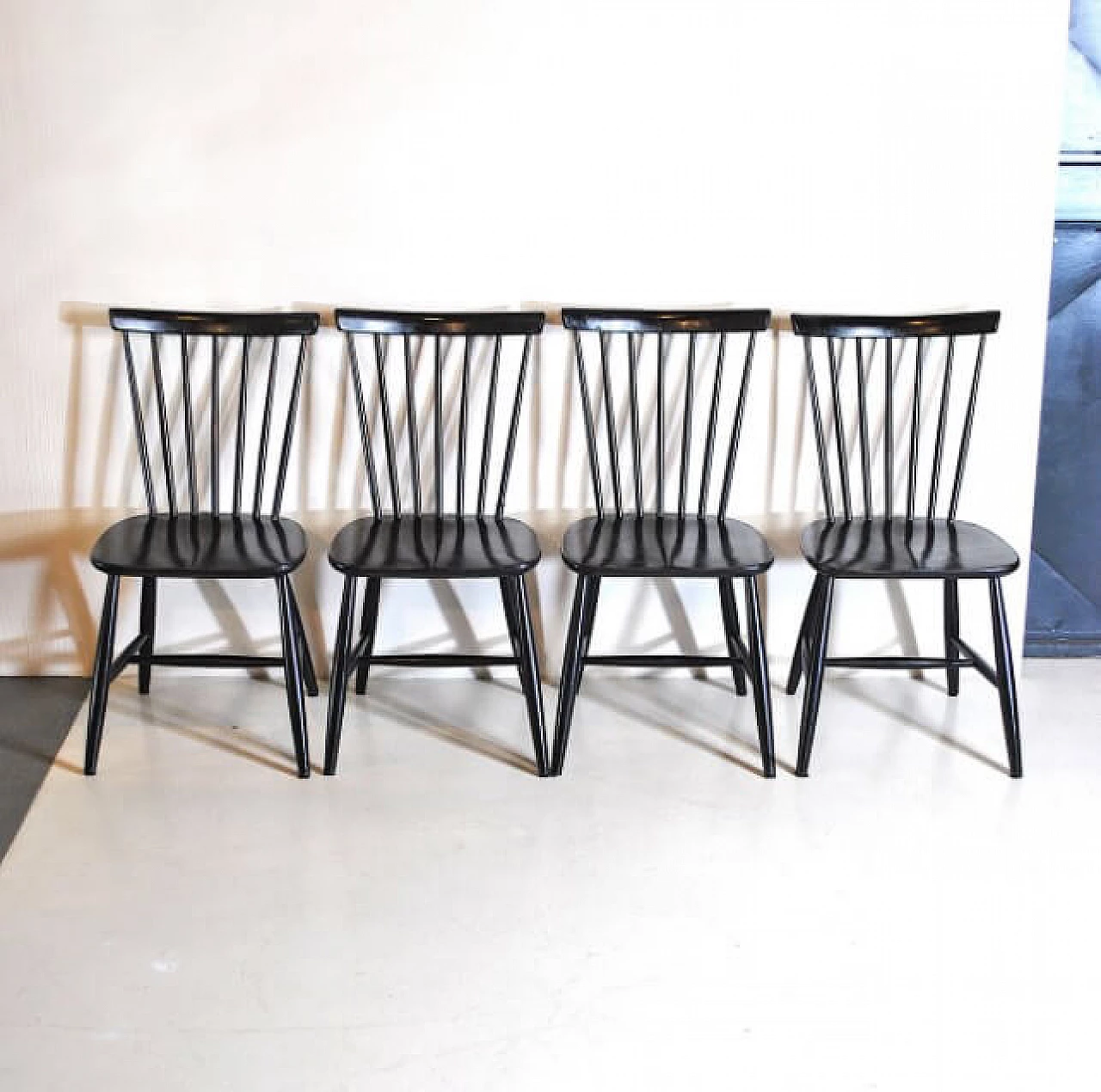 4 Chairs in wood by Hagafors, 60s 1242697