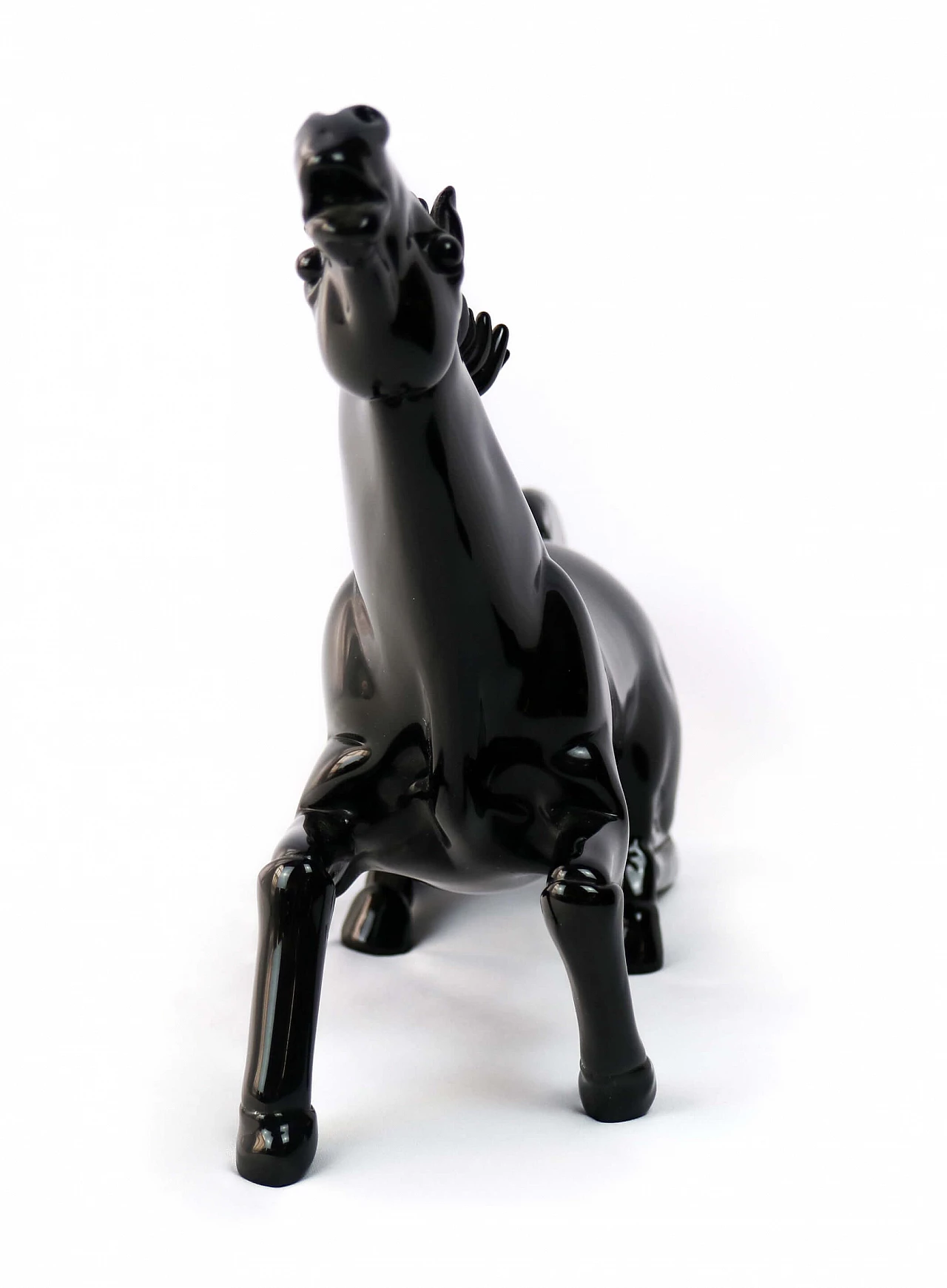 Sculpture in Murano glass of a horse by Alessandro Barbaro, 2000s 1242923