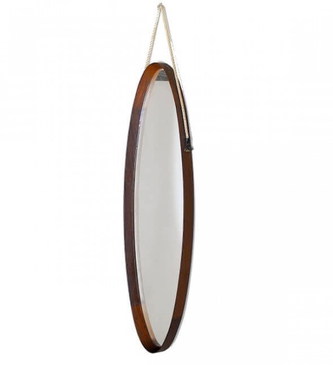 Specchio con cornice in legno di pero, anni '60 1243051