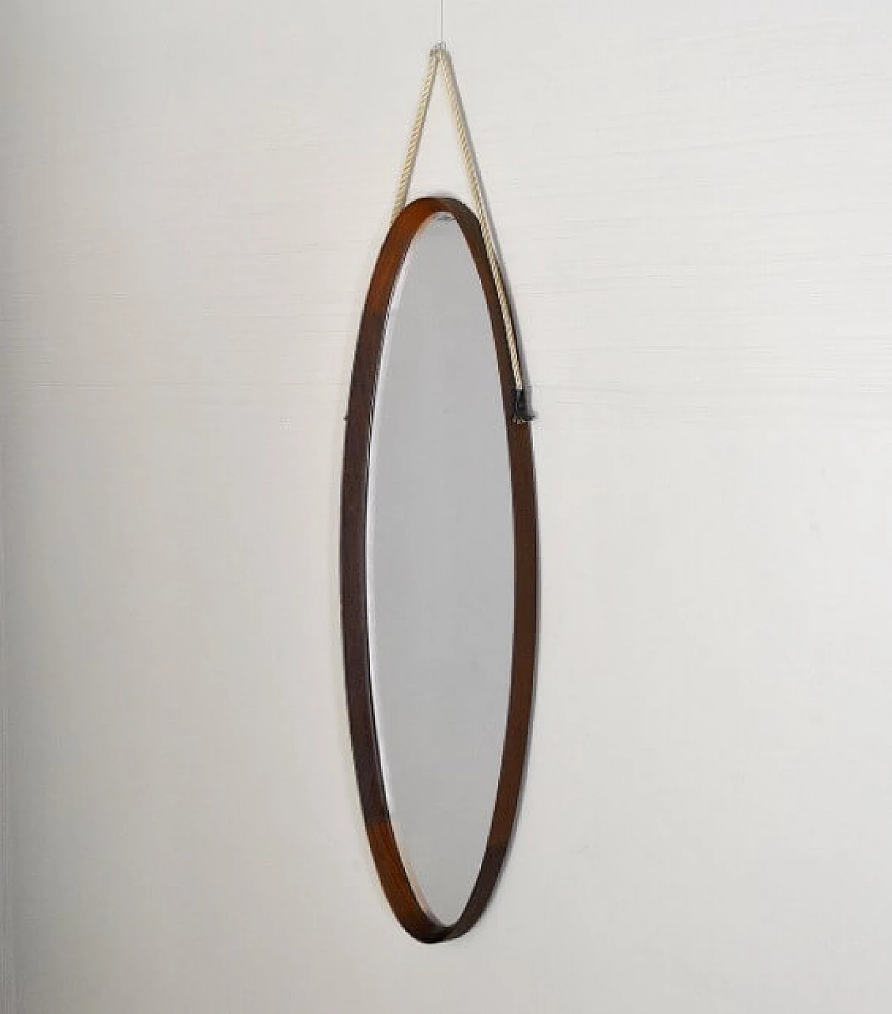 Specchio con cornice in legno di pero, anni '60 1243052