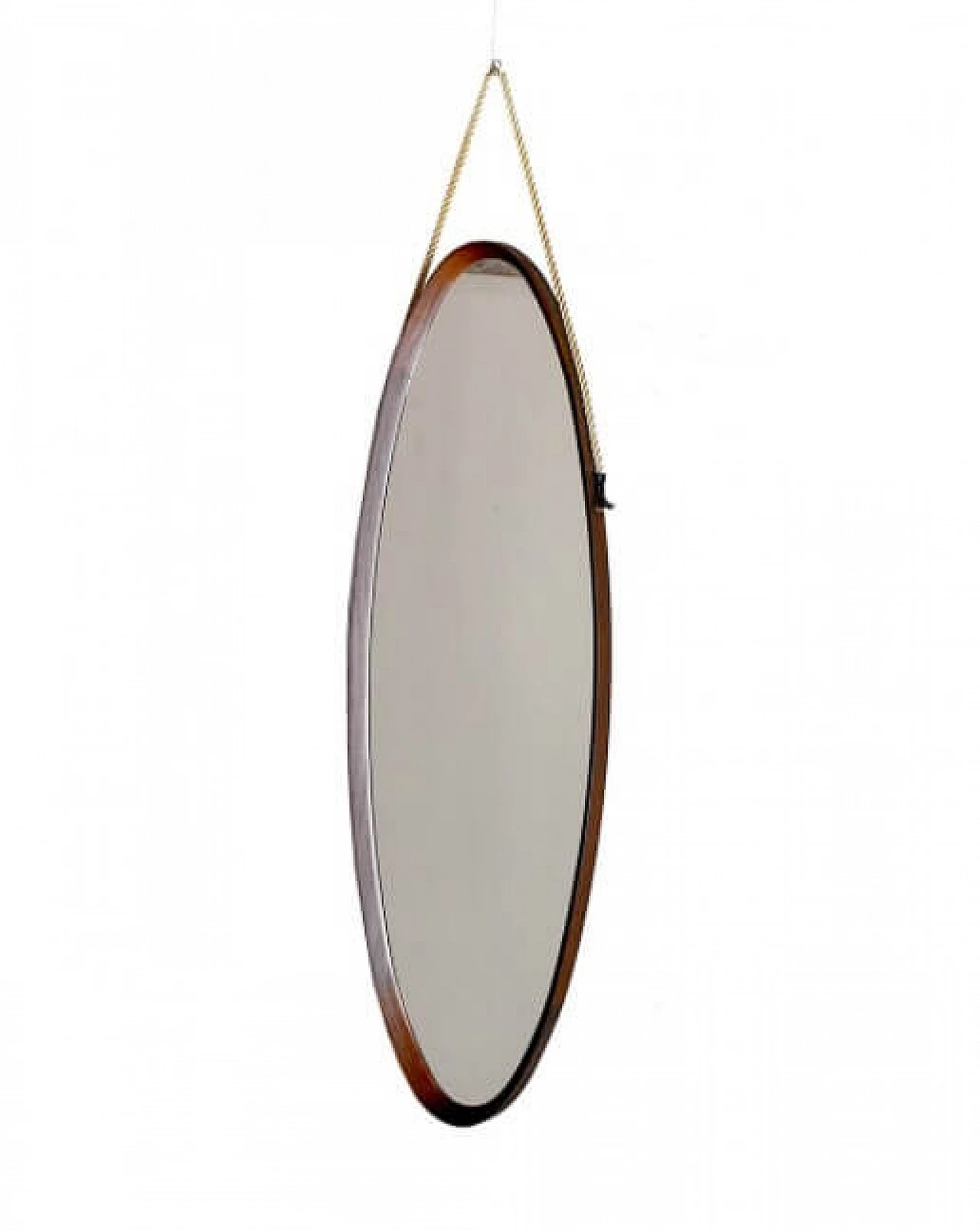 Specchio con cornice in legno di pero, anni '60 1243054