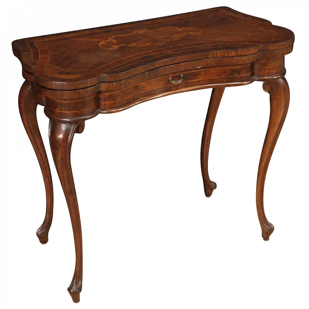 Veneto inlaid gaming table of the '900 1243262