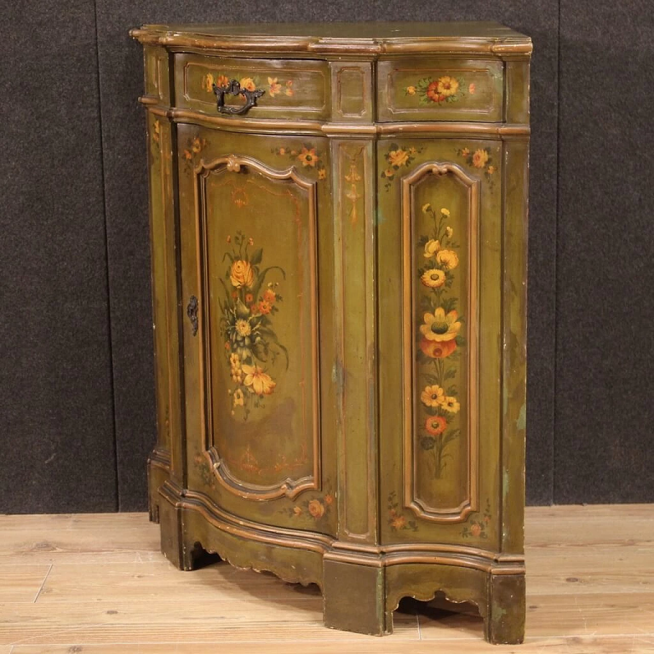 Venetian corner cabinet painted, from '900 1243275