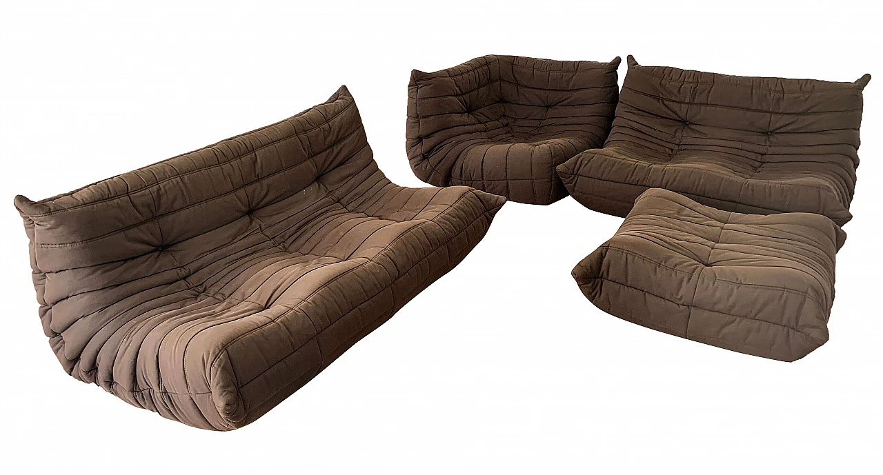 Togo modular sofa 4 pieces by Michel Ducaroy for Ligne Roset, 2000s 1243338