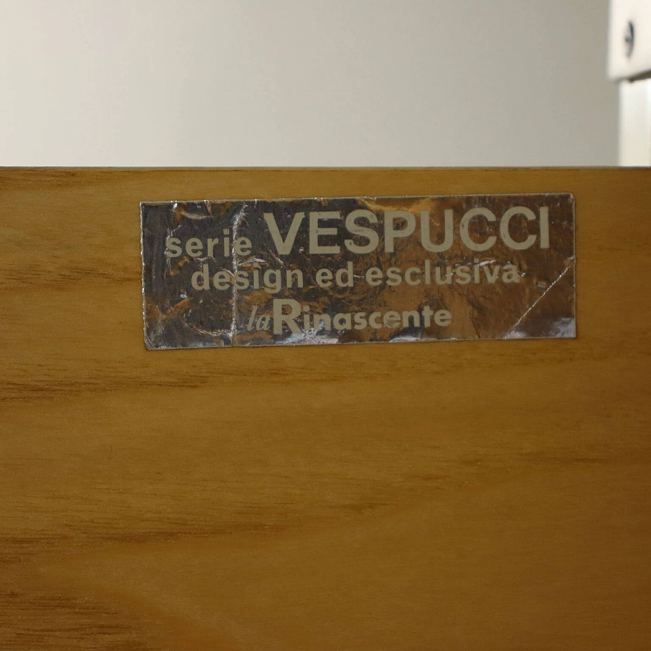 Cassettiera Vespucci in legno laccato e ottone di La Rinascente, anni '60 1243543