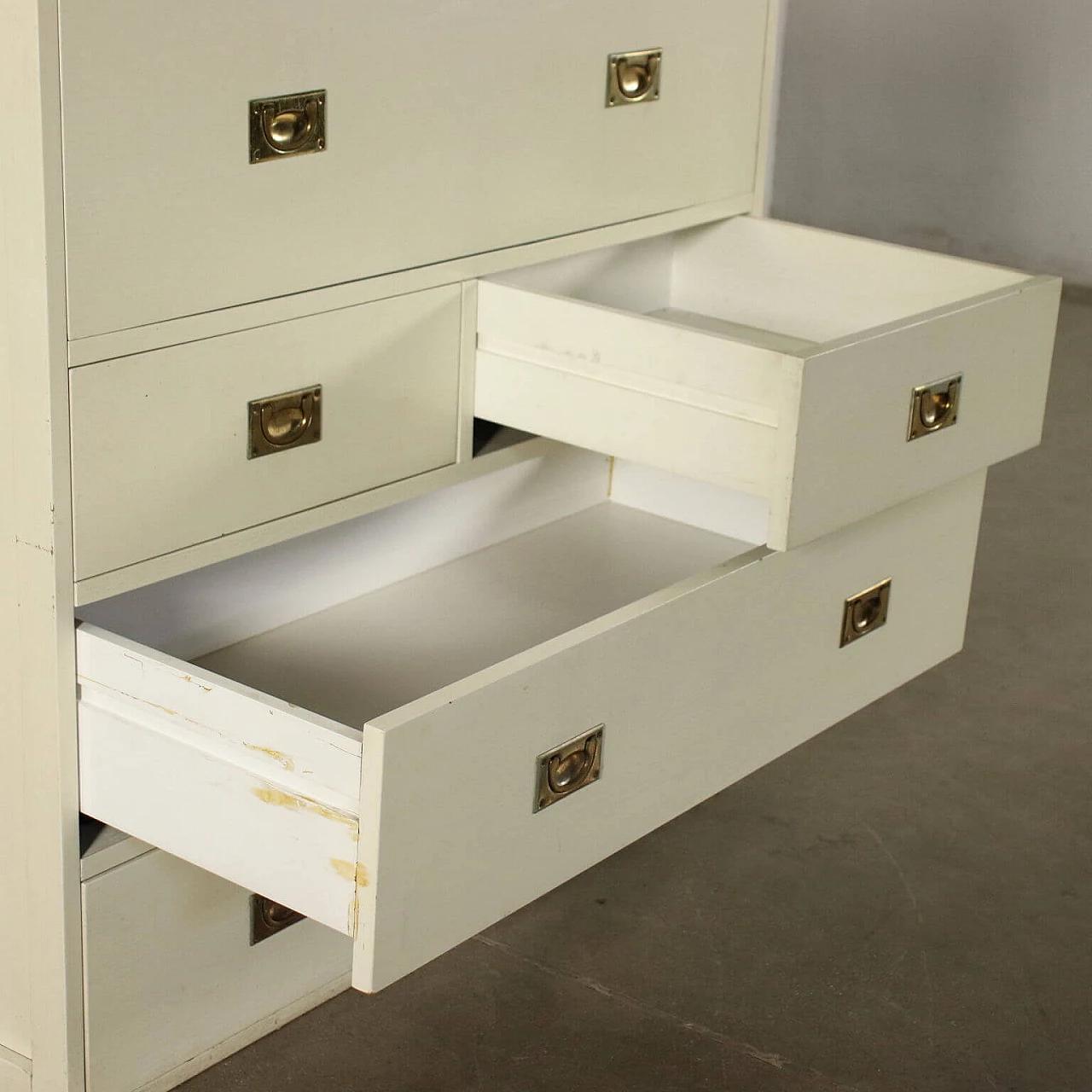 Vespucci chest of drawers in lacquered wood and brass by La Rinascente, 60s 1243547