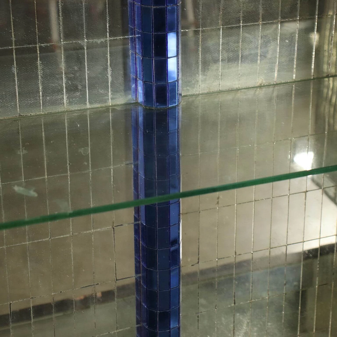 Mobile bar in rovere e specchio, anni '40 1243602