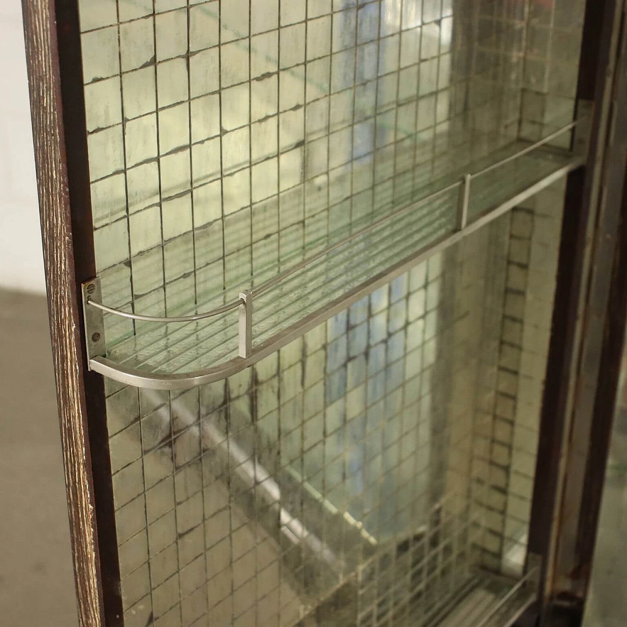 Mobile bar in rovere e specchio, anni '40 1243603