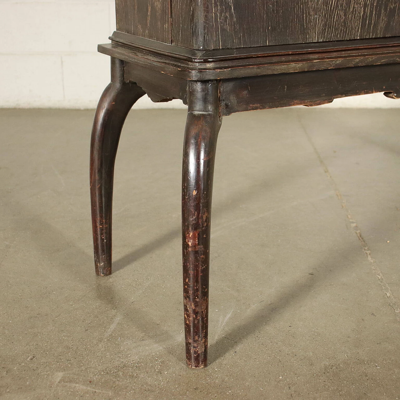 Mobile bar in rovere e specchio, anni '40 1243606