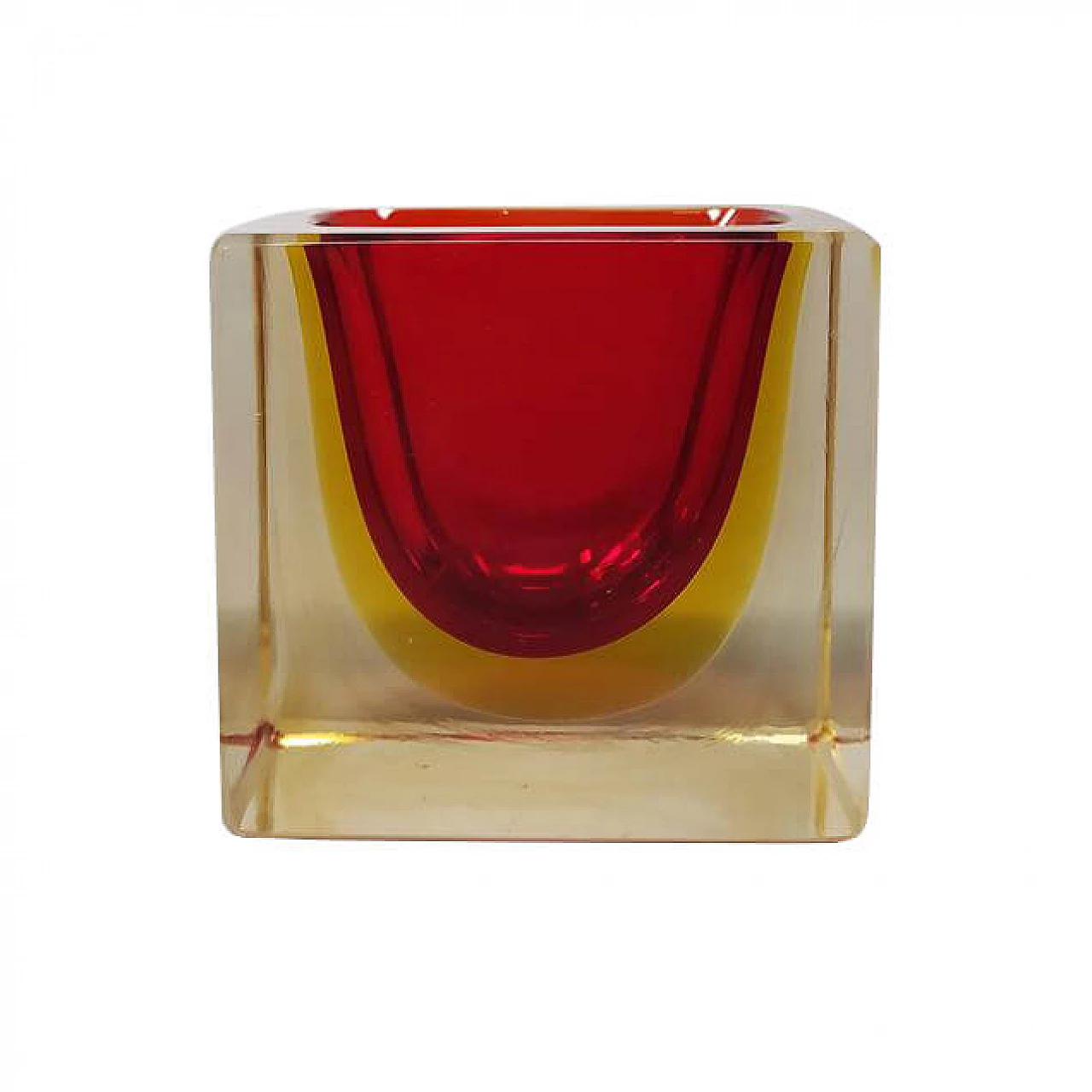 Submerged Murano glass bowl or catch-all by Flavio Poli for Seguso, 70s. 1243867