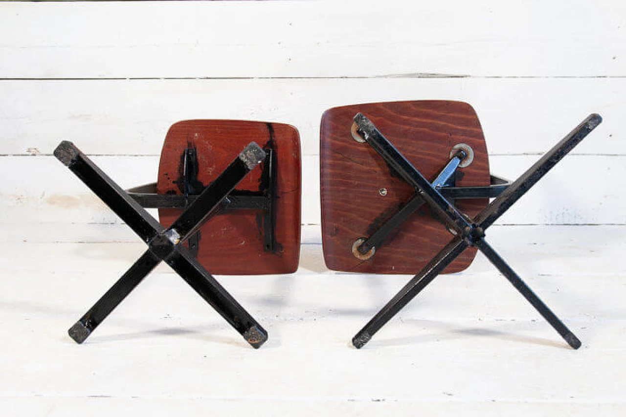 Coppia di sedie scolastiche, anni '60 1243950