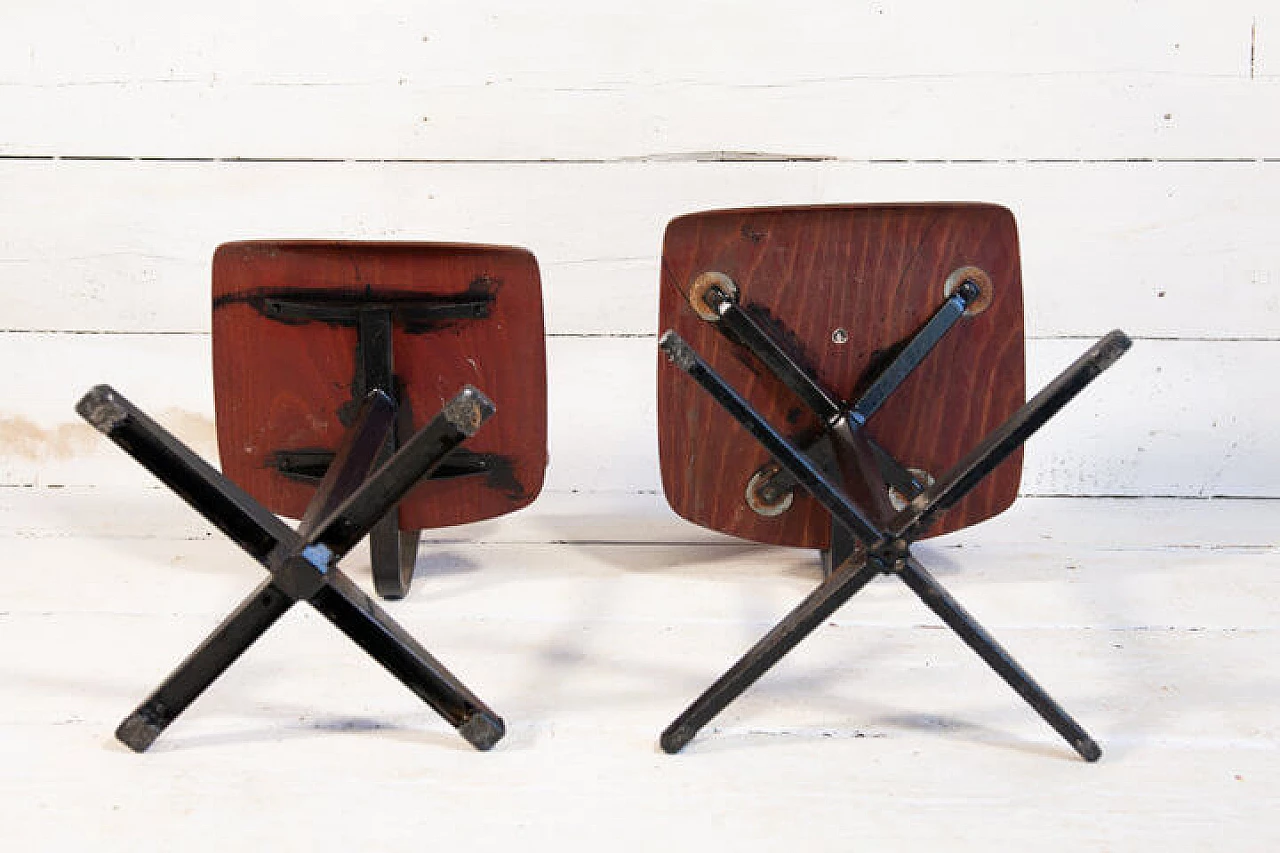 Coppia di sedie scolastiche, anni '60 1243954