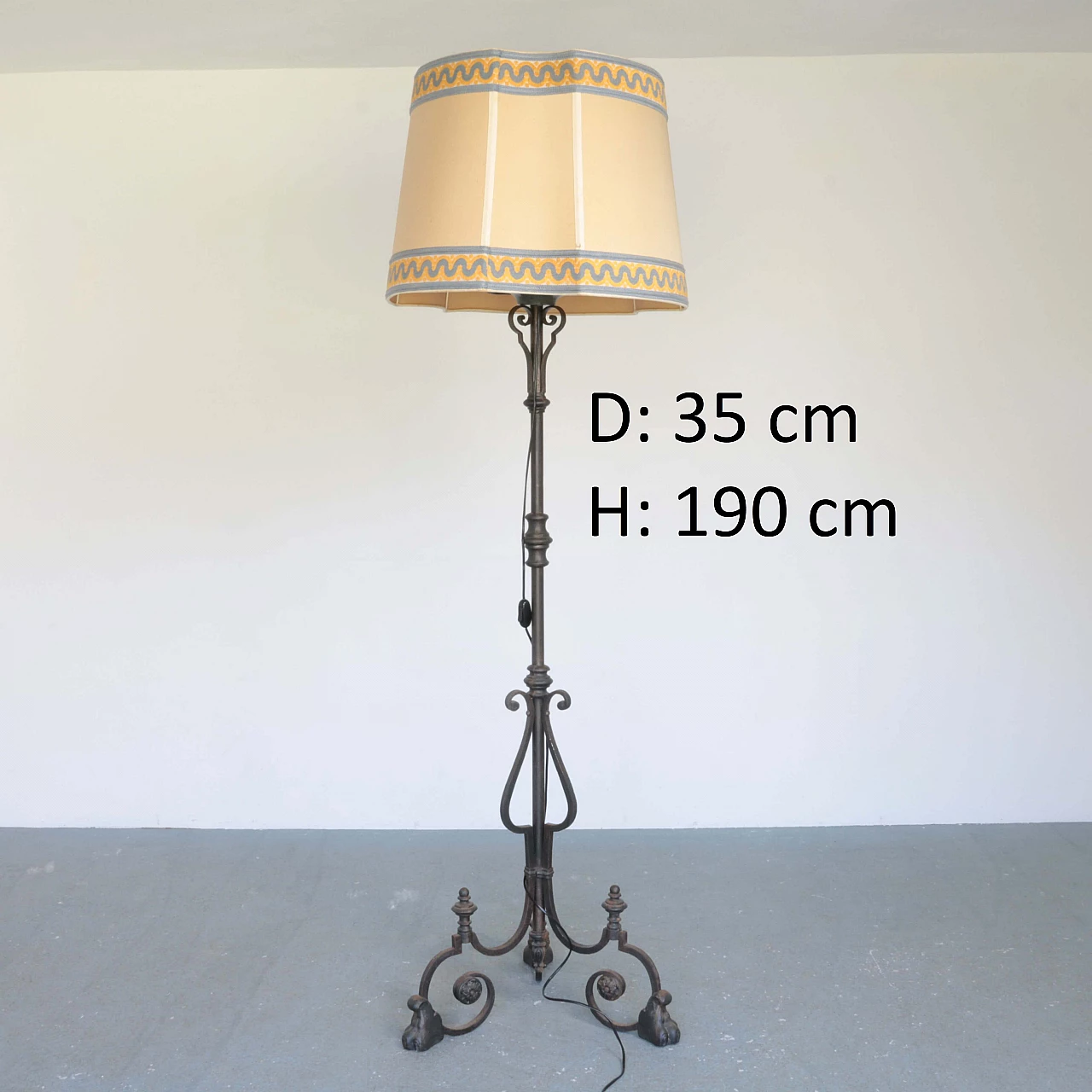 Iron floor lamp, 40s 1243999