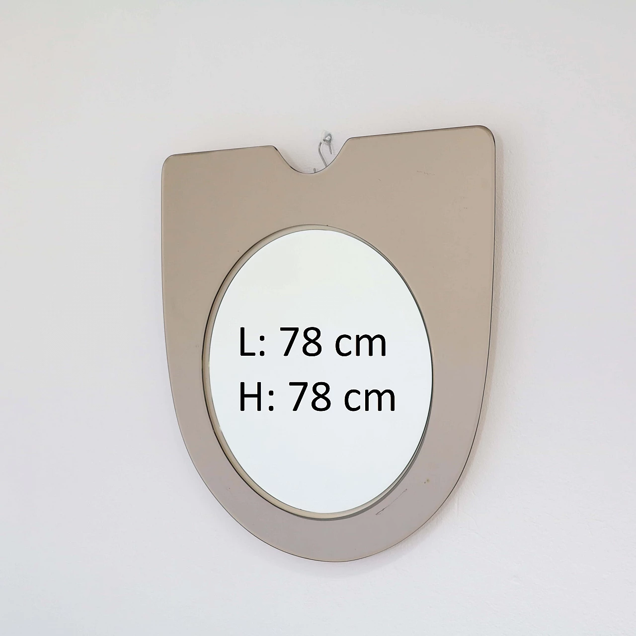 Large glass mirror, 70s 1244060