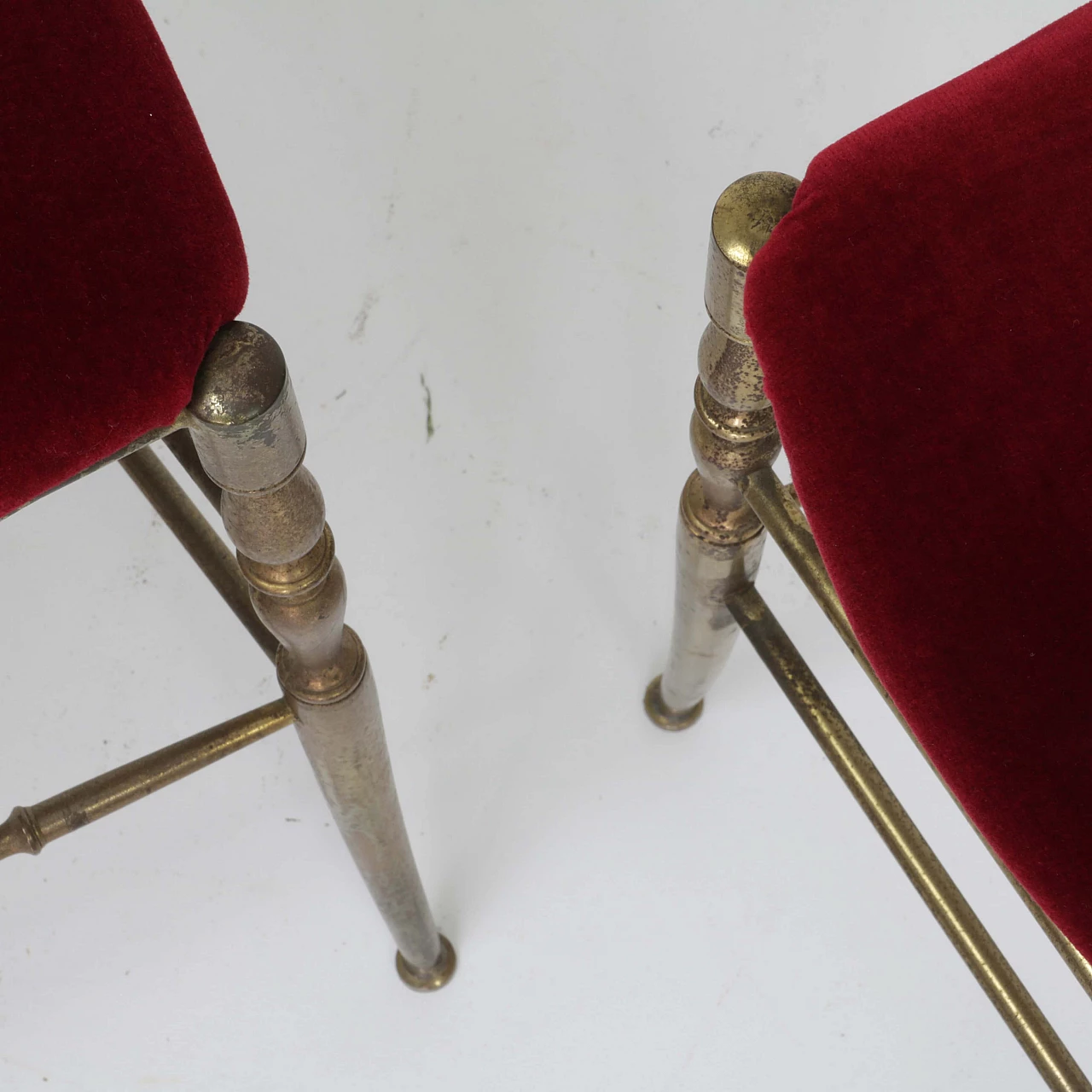 Pair of brass chiavarine chairs 1244116