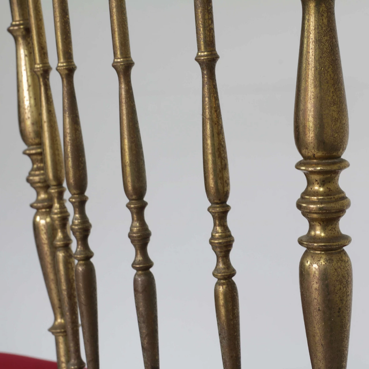 Coppia di sedie Chiavarine in ottone, anni '50 1244120