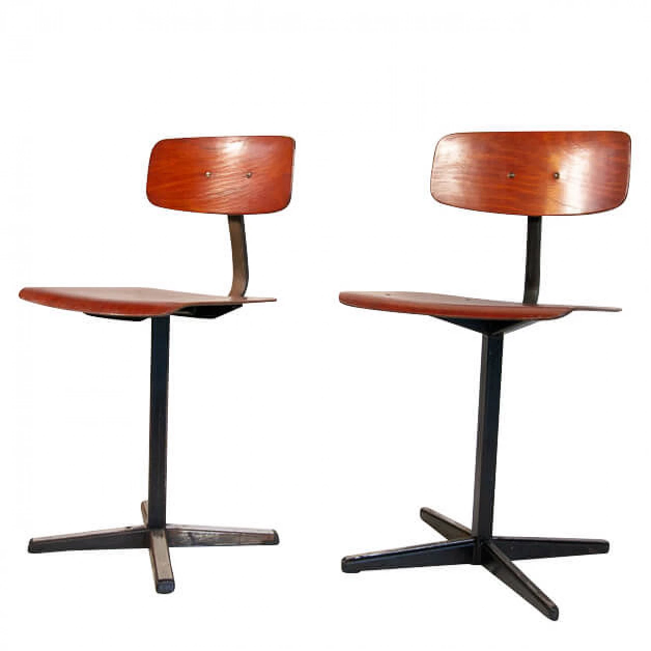 Coppia di sedie scolastiche, anni '60 1244397