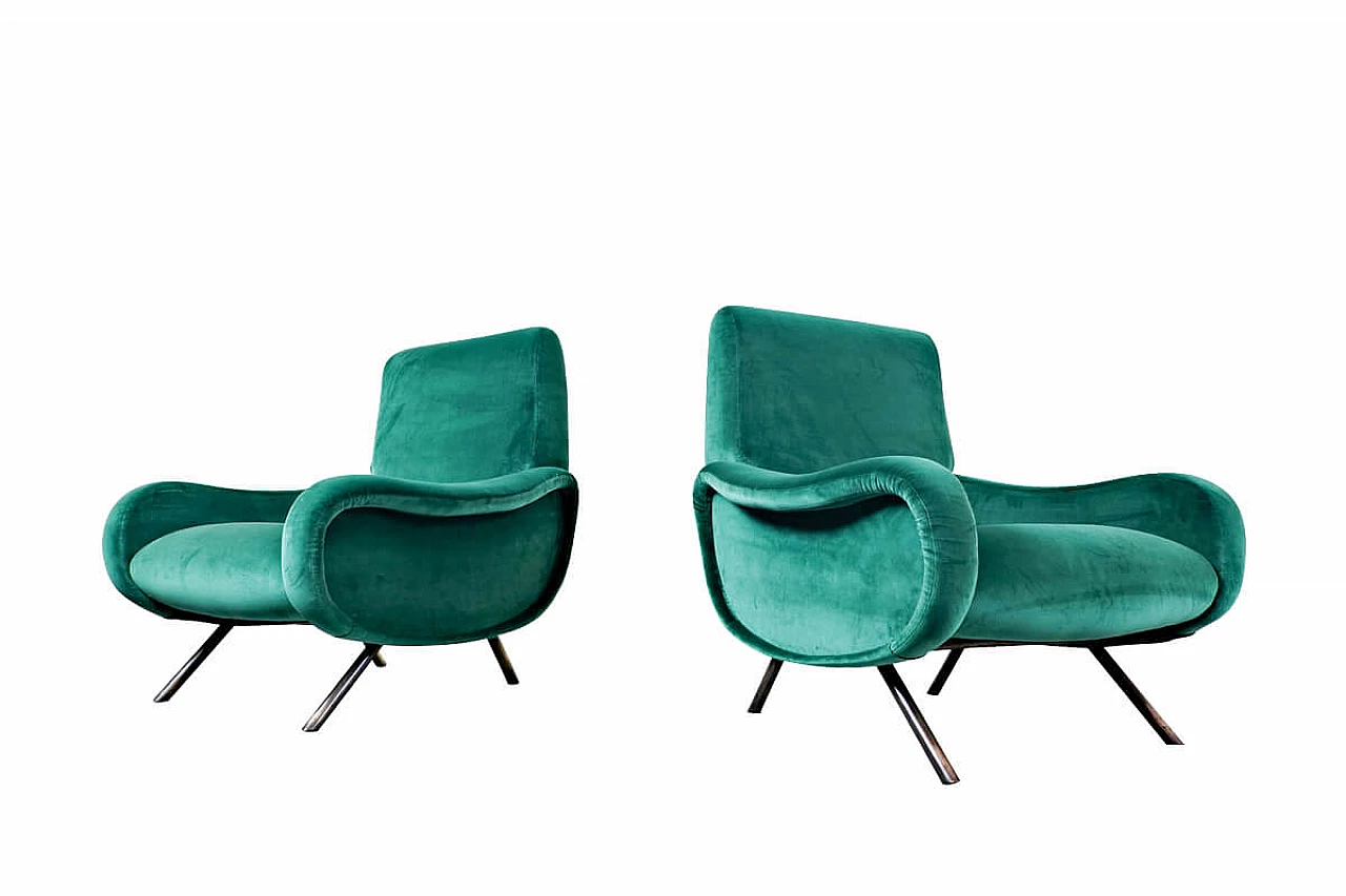 Pair of restored armchairs Lady by Marco Zanuso for Arflex, 1951 1244579