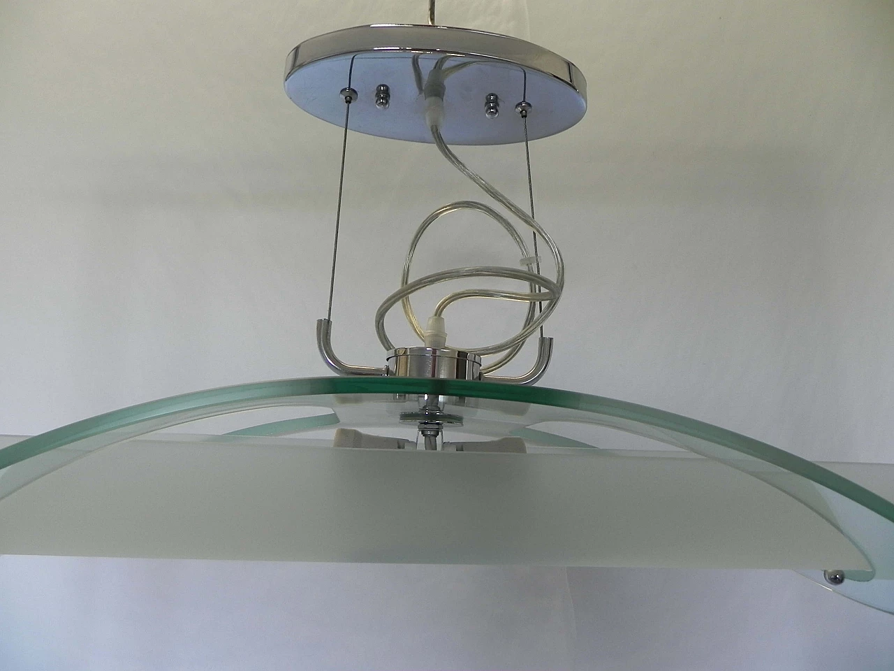 Double glass chandelier by Doge luce, 90s 1244668