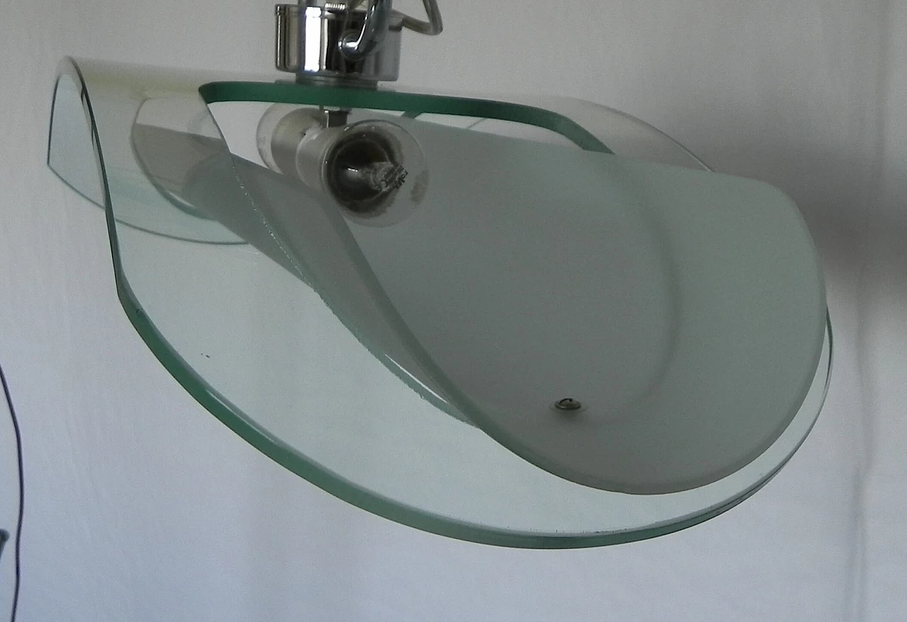 Lampadario con doppio vetro di Doge Luce, anni '90 1244676