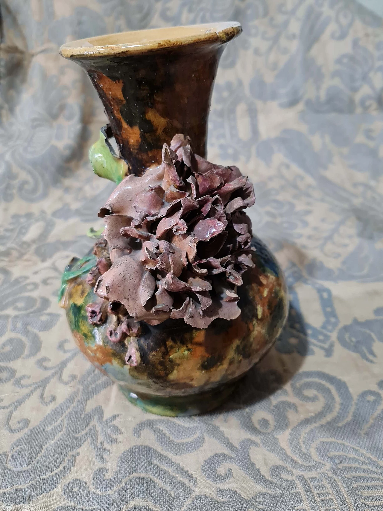 Ceramic floral vase by Prof. Lodi, 1881 1244894