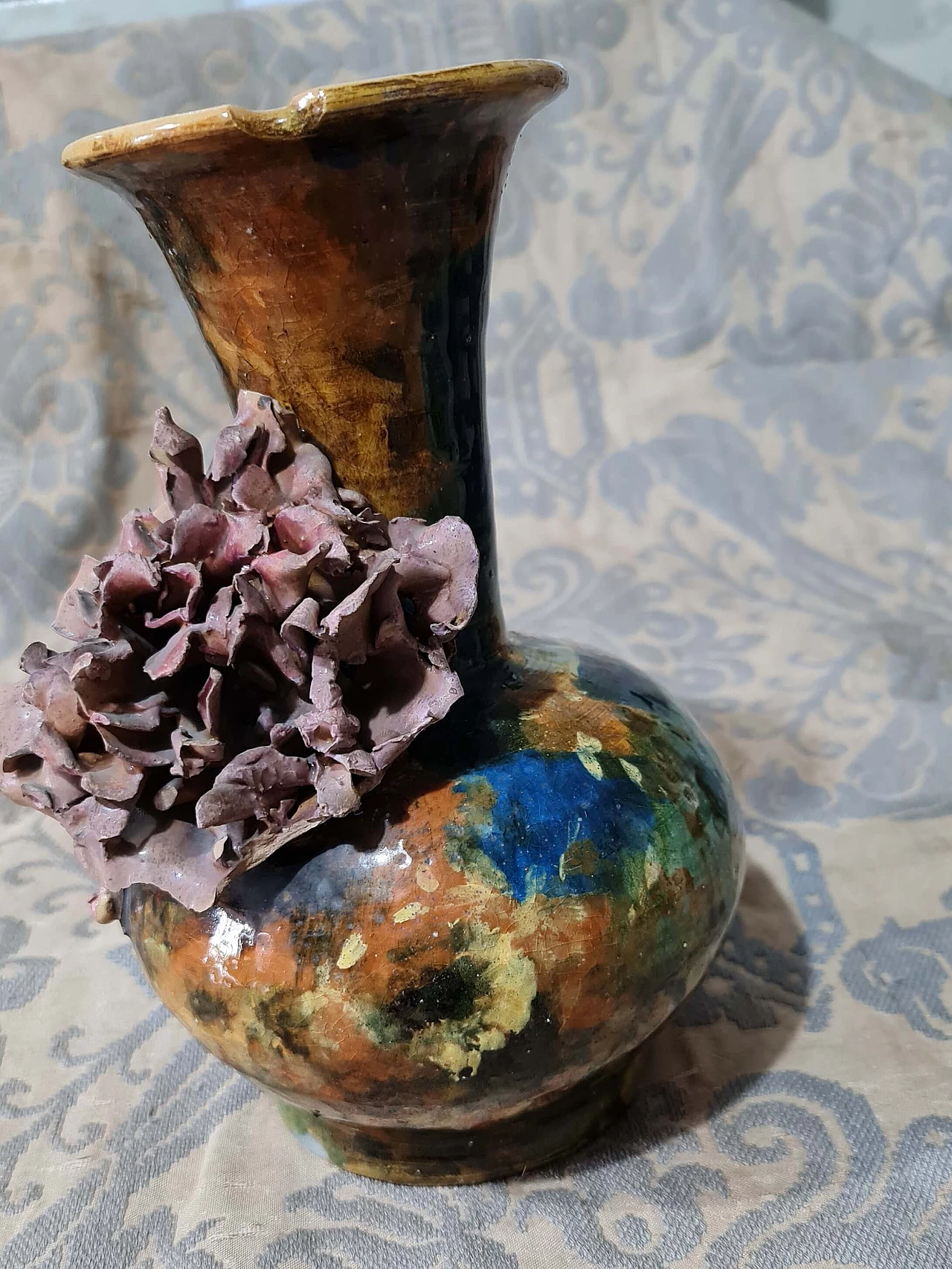 Ceramic floral vase by Prof. Lodi, 1881 1244895