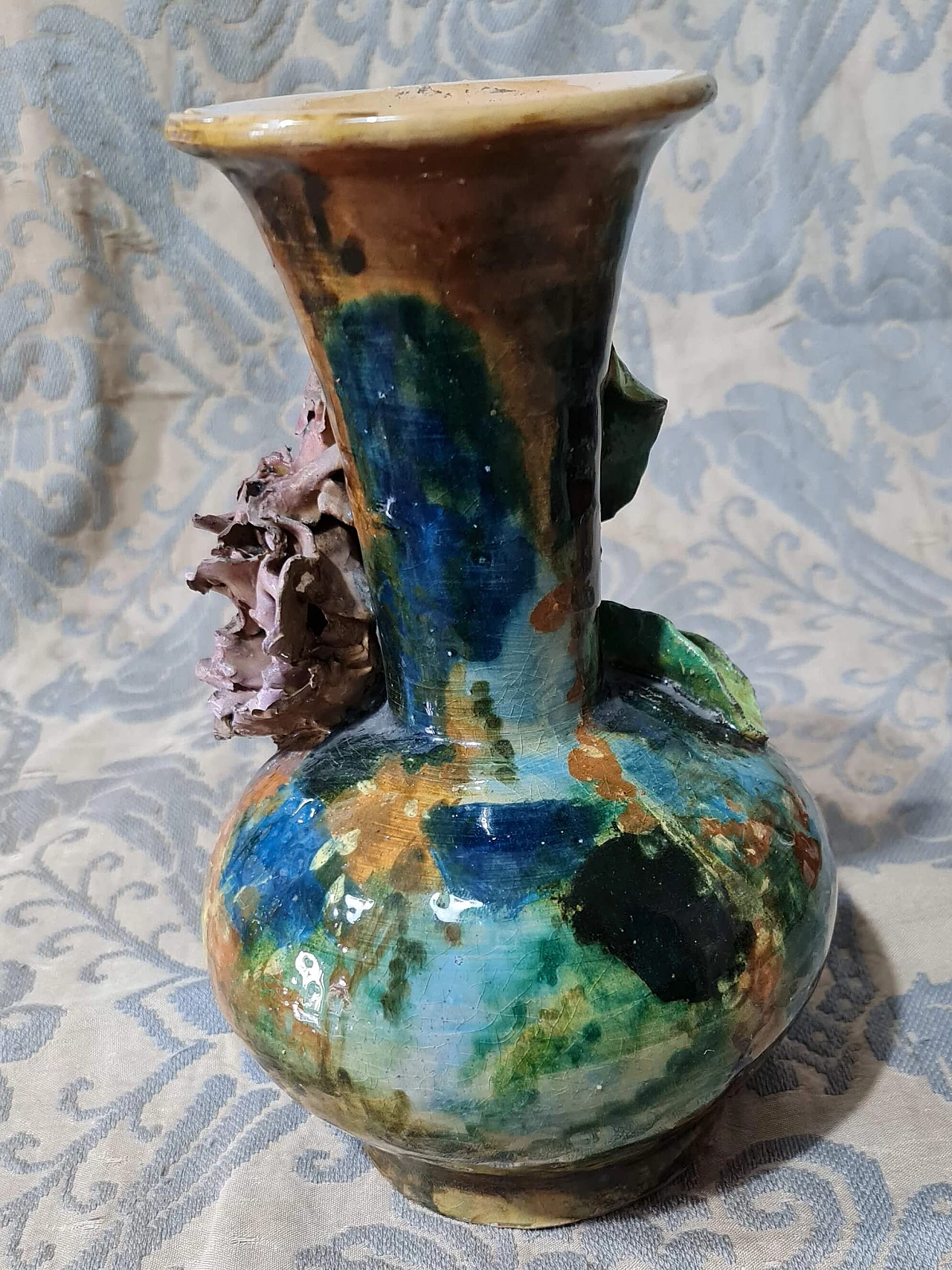 Ceramic floral vase by Prof. Lodi, 1881 1244896