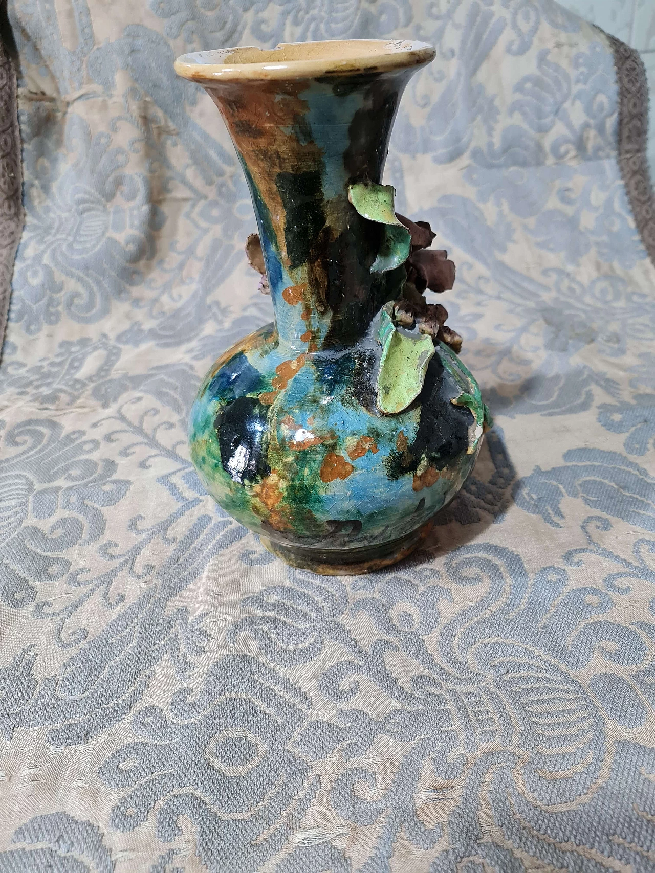 Ceramic floral vase by Prof. Lodi, 1881 1244897