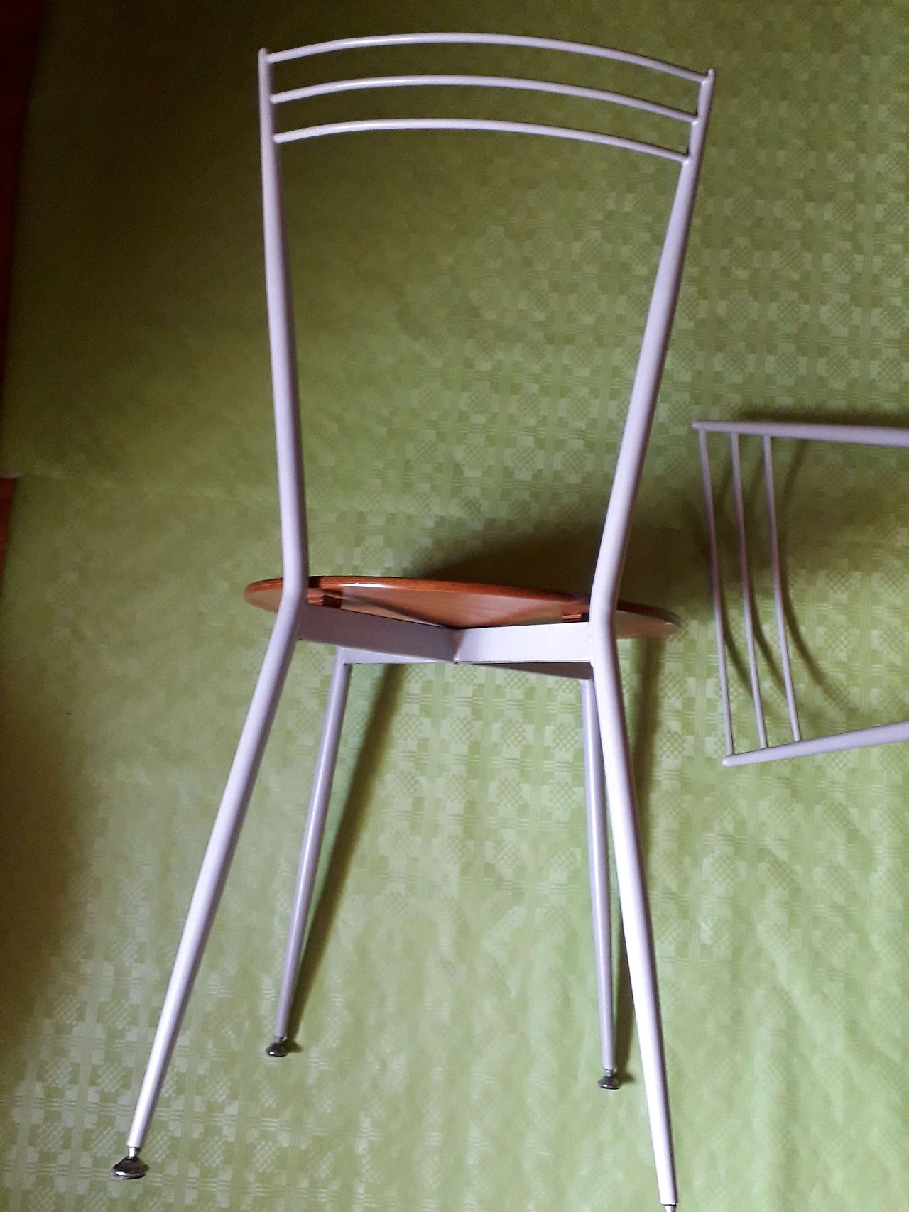 4 Iron and cherry wood dining chairs by Calligaris, 1990s 1244912