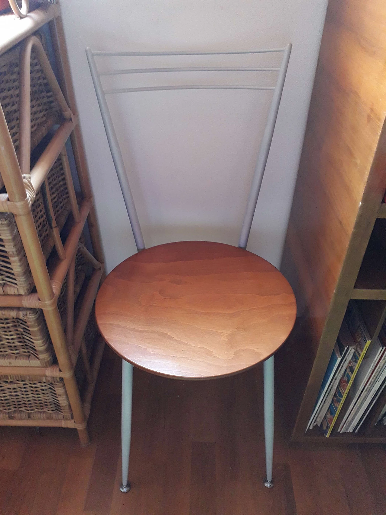 4 Iron and cherry wood dining chairs by Calligaris, 1990s 1244914