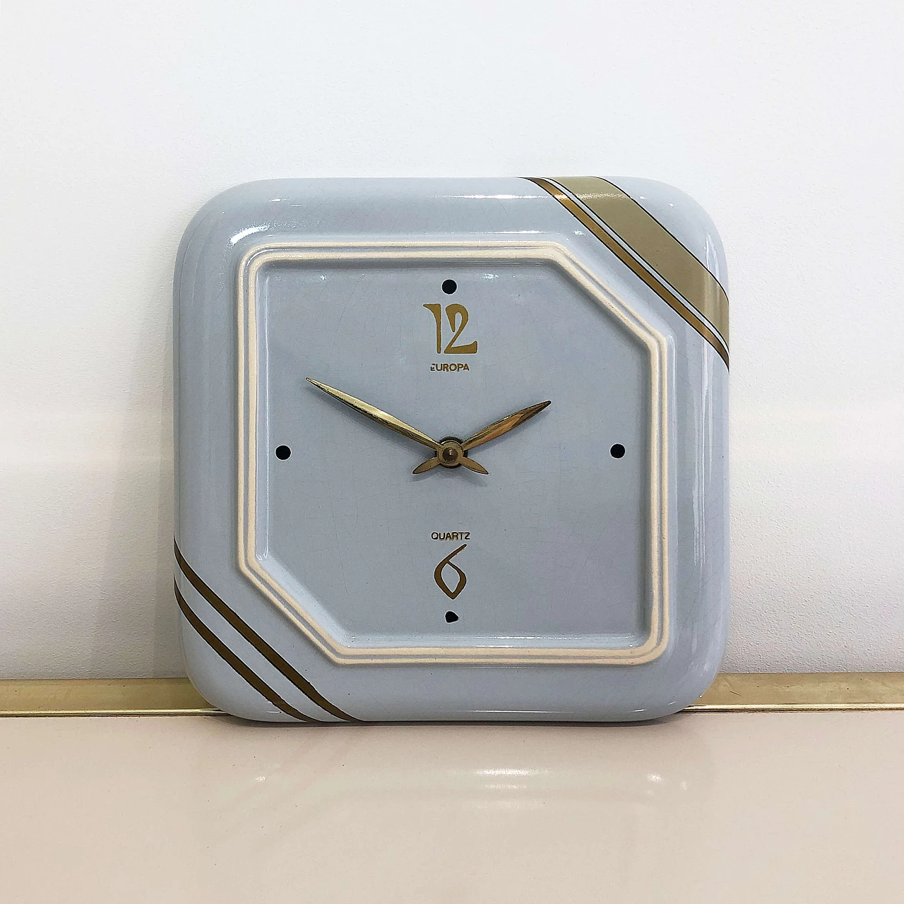 Handarbeit ceramic wall clock, 60s 1245230