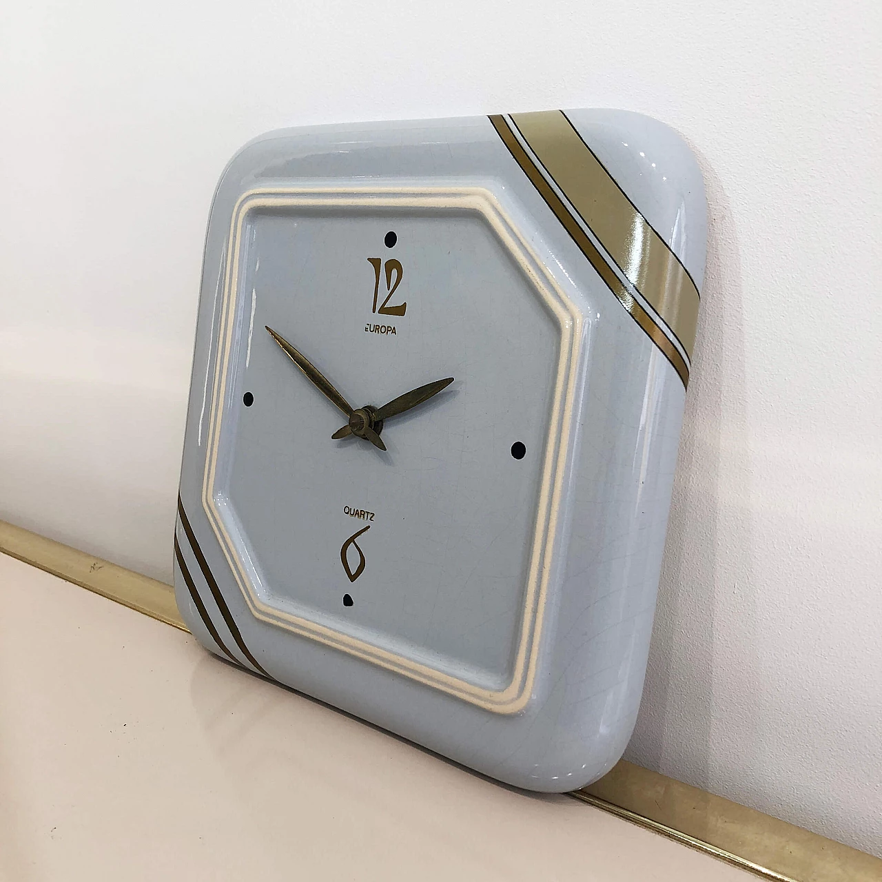 Handarbeit ceramic wall clock, 60s 1245231