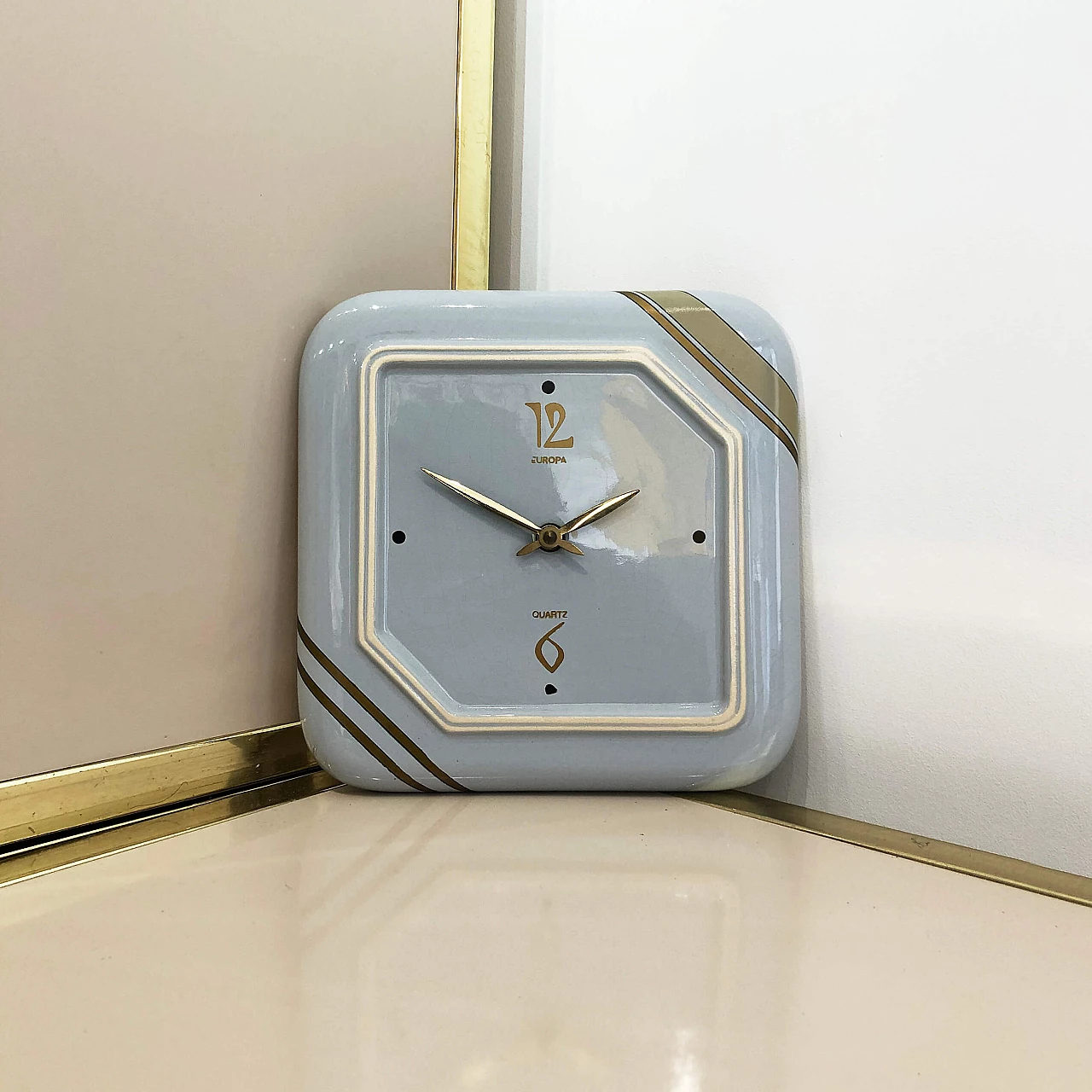 Handarbeit ceramic wall clock, 60s 1245232