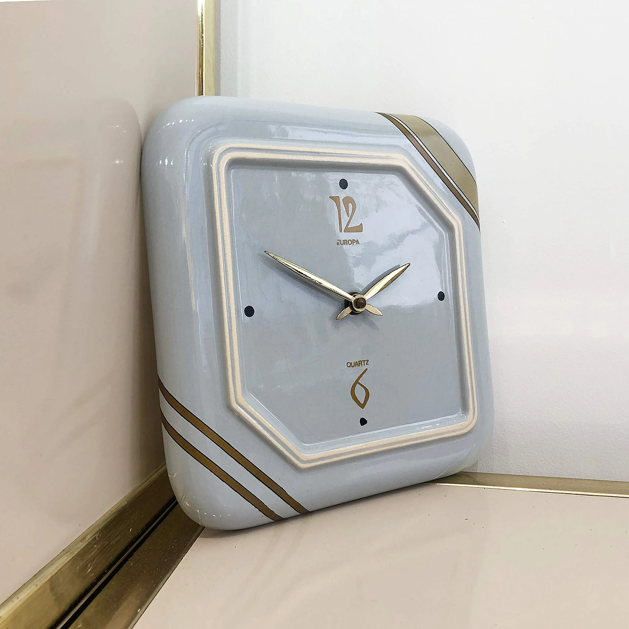 Handarbeit ceramic wall clock, 60s 1245233