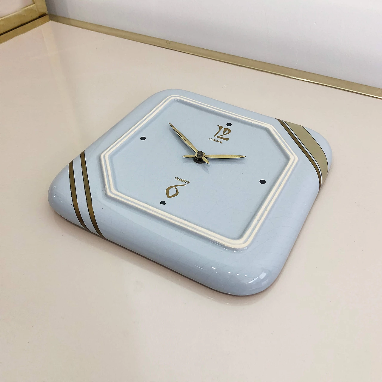 Handarbeit ceramic wall clock, 60s 1245234