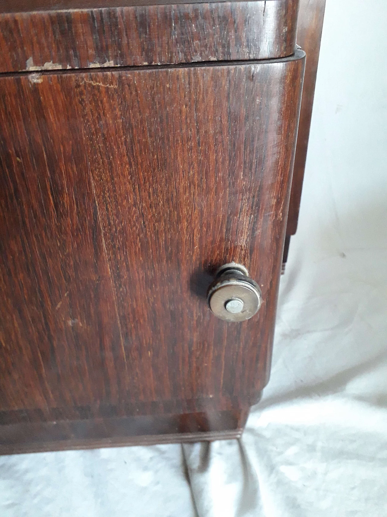 Coppia comodini Art Decò in palissandro, anni '30 1245399