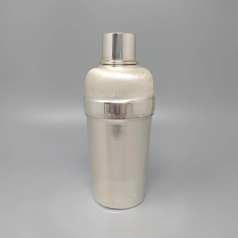 Shaker per cocktail anni '60 in argento