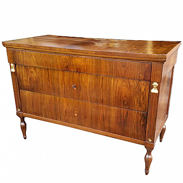Direttorio chest of drawers in walnut, late 18th century