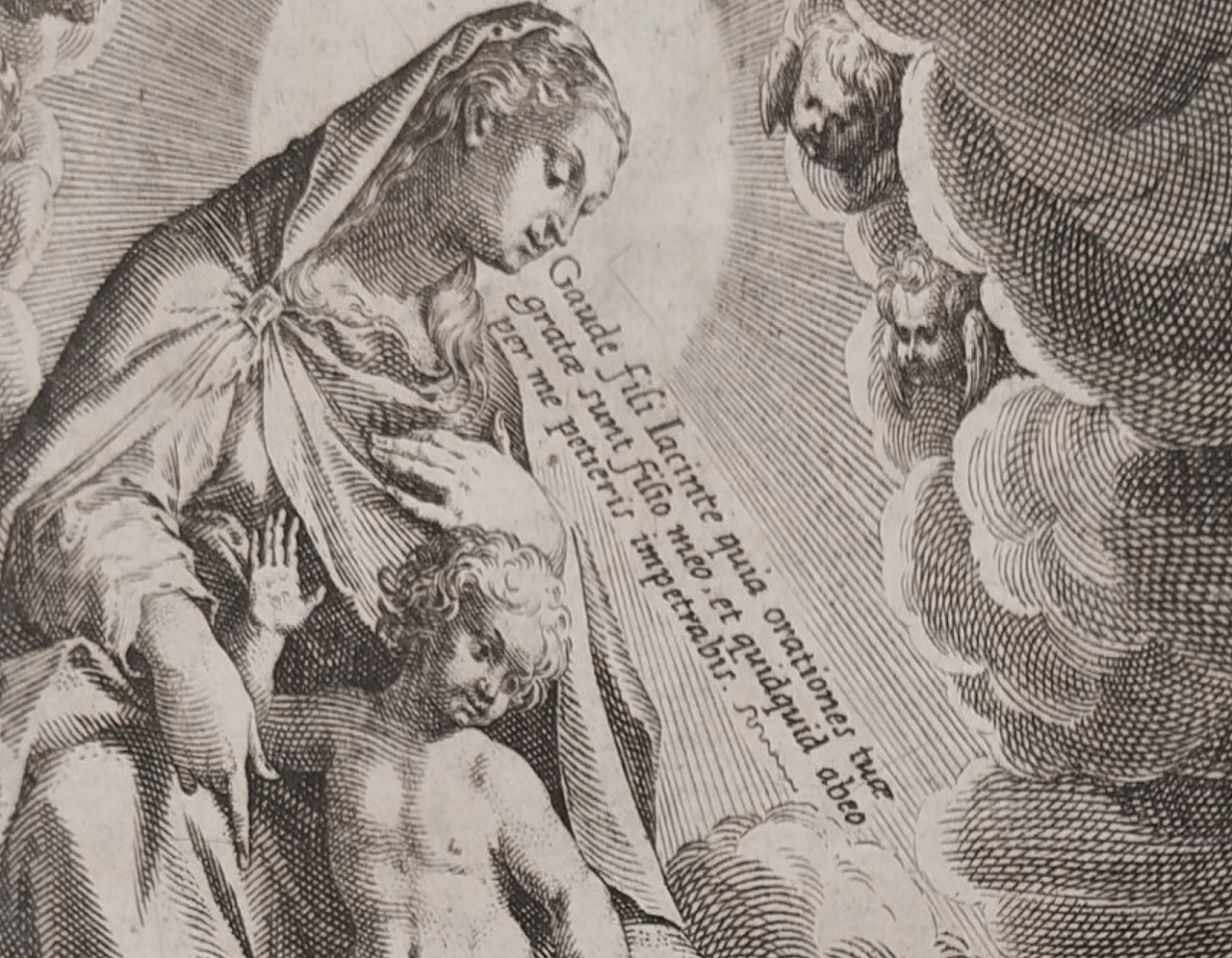 Acquaforte San Giacinto di Polonia di Johan Sadeler I, '500 1246511