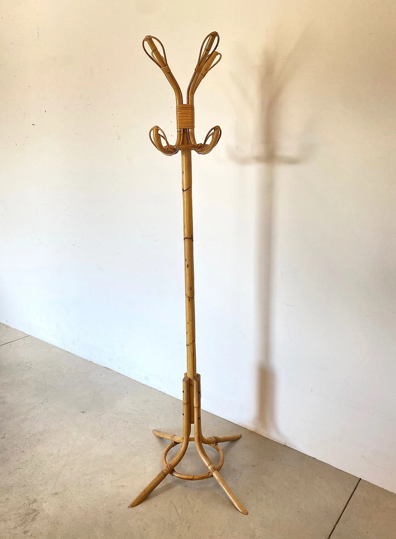 Bamboo coat stand, 70s 1246584
