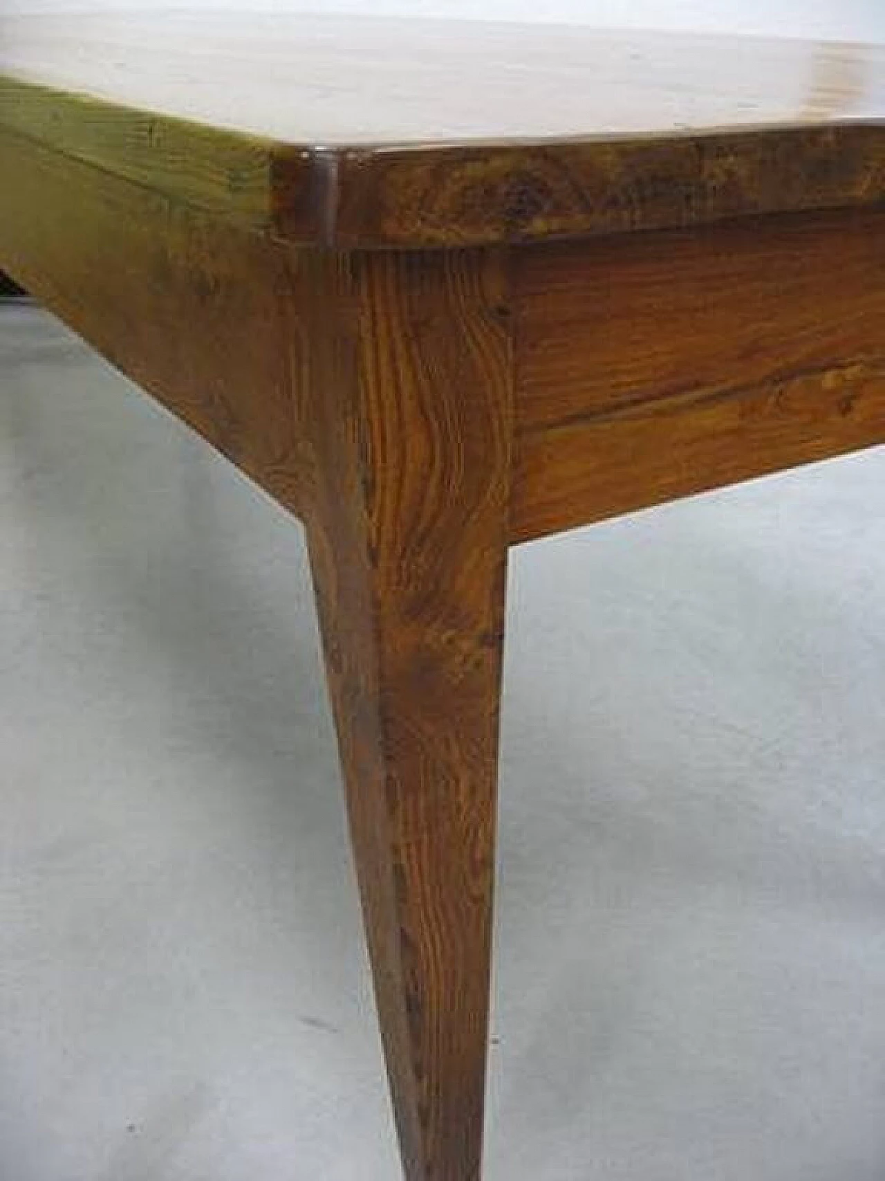 Rectangular antique table in solid elm wood, early '800 1246680