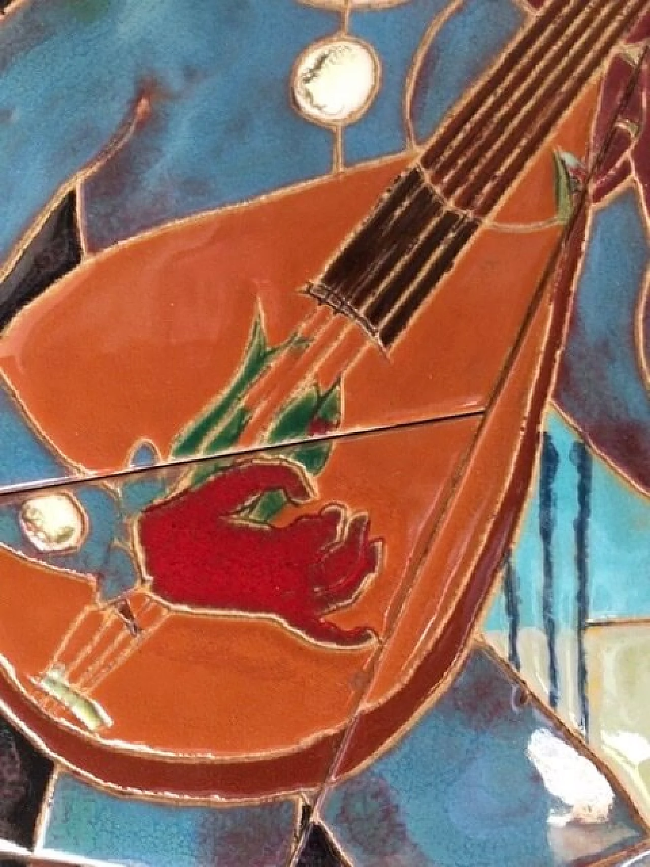 Decorative panel with Harlequin, 1940s 1246780