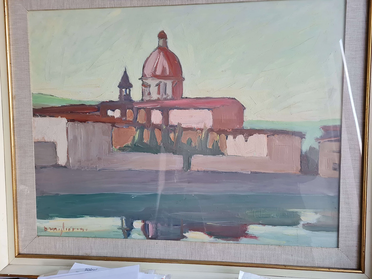 Olio su faesite Firenze, Chiesa di Cestello sull'Arno di Dino Migliorini 1246849