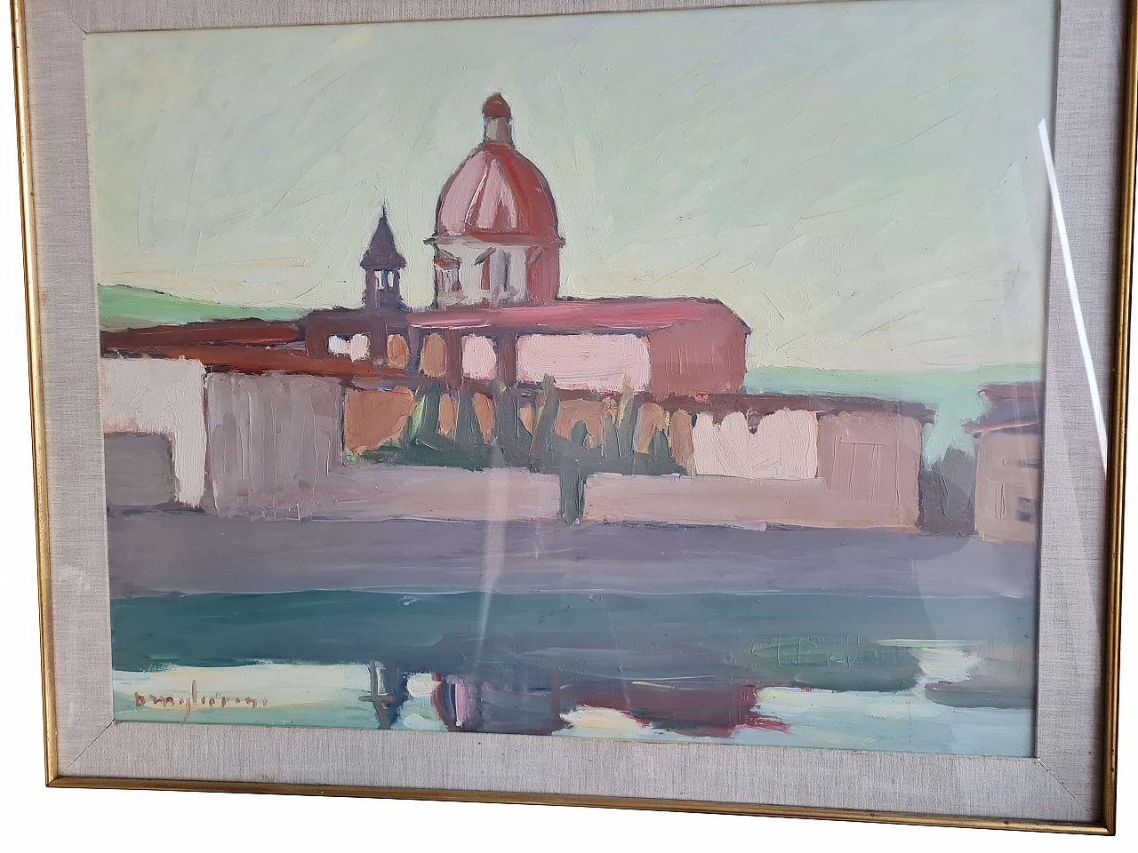 Olio su faesite Firenze, Chiesa di Cestello sull'Arno di Dino Migliorini 1246879