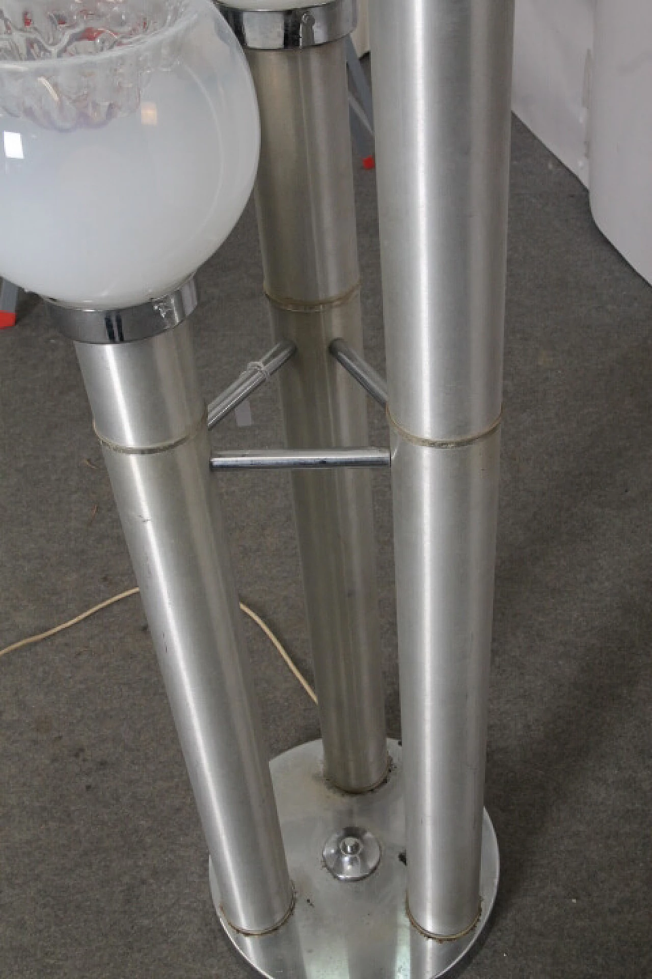 Lampada da terra in vetro di Murano di Mazzega, anni '70 1246896